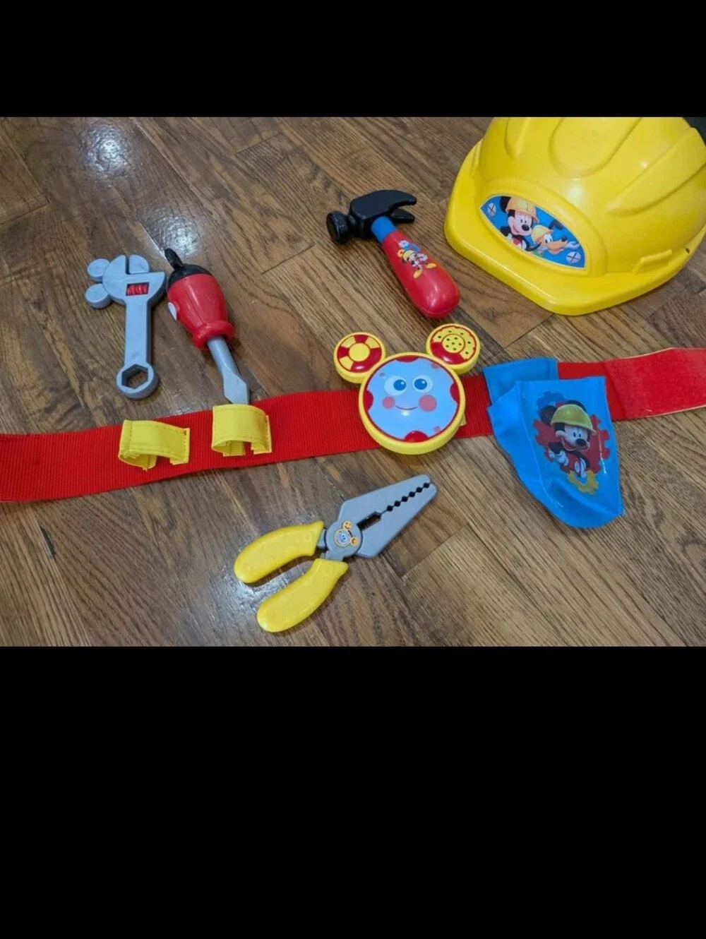 Mickey mouse construction set hat toolbelt